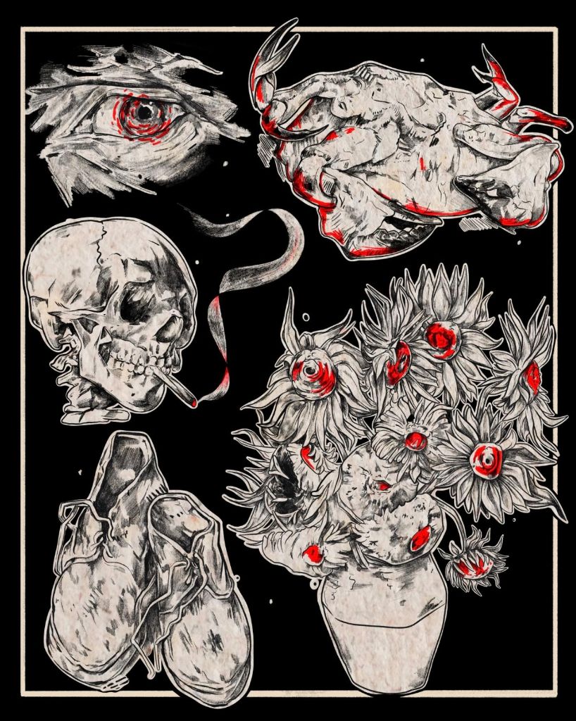 Flash Rouge Gorge Tattoo